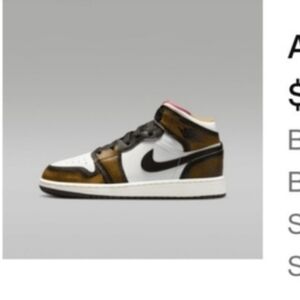 Air Jordan 1 Mid SE black/white/sail/taxi